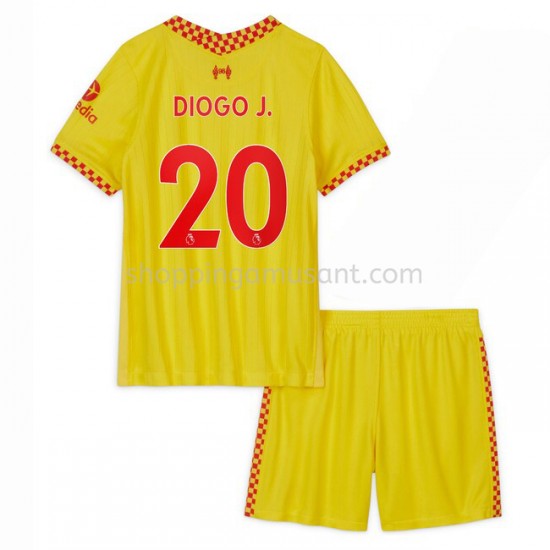 Maillot de Foot Liverpool Diogo Jota 20 Enfant Neutre 2021-2022 Manche Courte