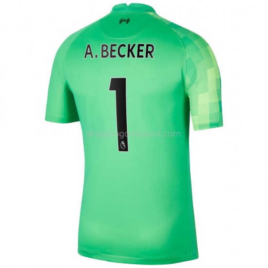 Maillot de Foot Liverpool Gardien A.Becker 1 Domicile 2021-2022 Manche Courte