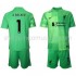 Maillot de Foot Liverpool Gardien Alisson Becker 1 Enfant Domicile 2021-2022 Manche Courte
