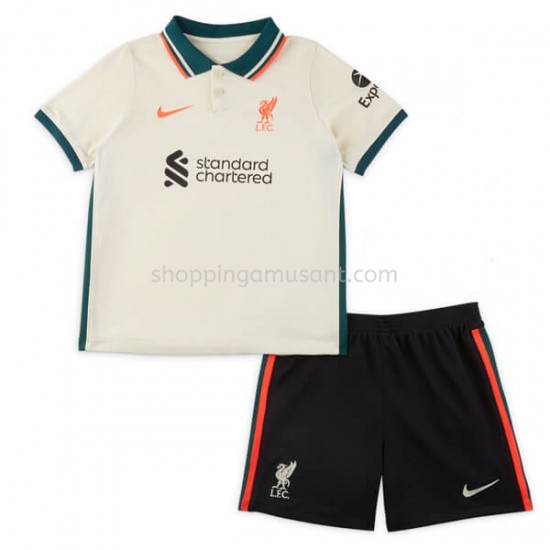 Maillot de Foot Liverpool Enfant Extérieur 2021-2022 Manche Courte