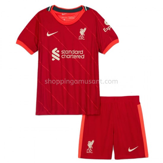 Maillot de Foot Liverpool Enfant Domicile 2021-2022 Manche Courte