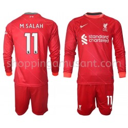 Maillot de Foot Liverpool M.Salah 11 Enfant Domicile 2021-2022 Manche Longue
