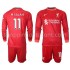Maillot de Foot Liverpool M.Salah 11 Enfant Domicile 2021-2022 Manche Longue
