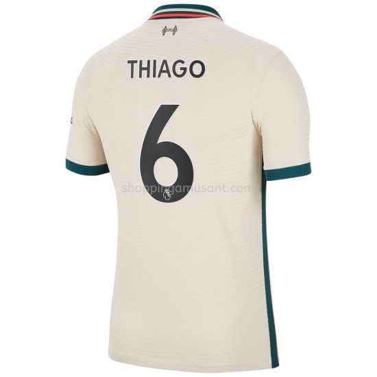 Maillot de Foot Liverpool Thiago Alcantara 6 Extérieur 2021-2022 Manche Courte