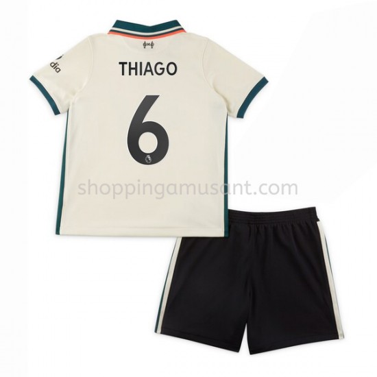 Maillot de Foot Liverpool Thiago Alcantara 6 Enfant Extérieur 2021-2022 Manche Courte