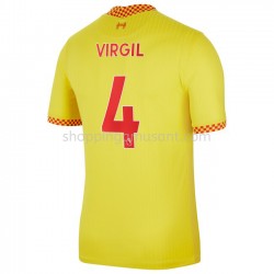 Maillot de Foot Liverpool Virgil van Dijk 4 Neutre 2021-2022 Manche Courte