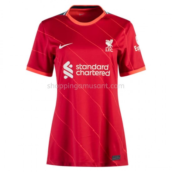 Maillot de Foot Liverpool Féminine Domicile 2021-2022 Manche Courte