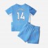 Maillot de Foot Manchester City Aymeric Laporte 14 Enfant Domicile 2021-2022 Manche Courte