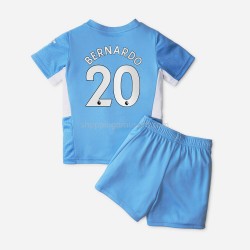 Maillot de Foot Manchester City Bernardo Silva 20 Enfant Domicile 2021-2022 Manche Courte