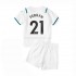 Maillot de Foot Manchester City Ferran Torres 21 Enfant Extérieur 2021-2022 Manche Courte