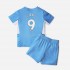 Maillot de Foot Manchester City Gabriel Jesus 9 Enfant Domicile 2021-2022 Manche Courte
