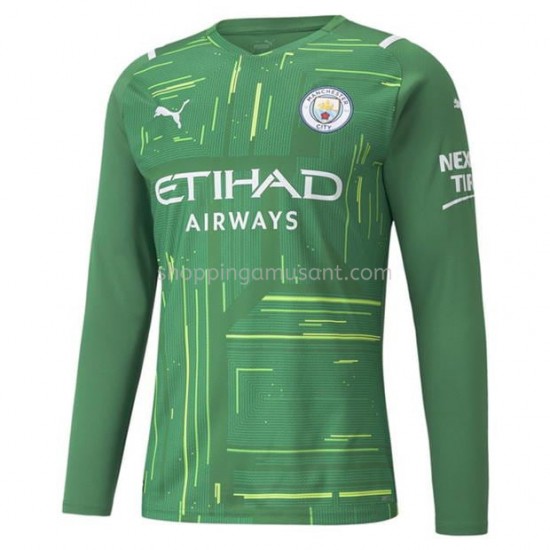 Maillot de Foot Manchester City Gardien Extérieur 2021-2022 Manche Longue