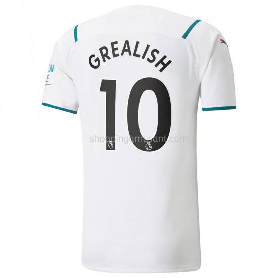Maillot de Foot Manchester City Jack Grealish 10 Extérieur 2021-2022 Manche Courte