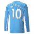 Maillot de Foot Manchester City Jack Grealish 10 Domicile 2021-2022 Manche Longue