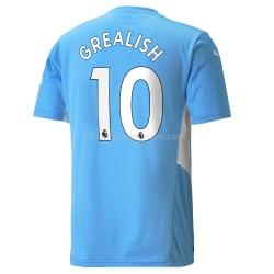 Maillot de Foot Manchester City Jack Grealish 10 Domicile 2021-2022 Manche Courte
