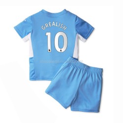 Maillot de Foot Manchester City Jack Grealish 10 Enfant Domicile 2021-2022 Manche Courte