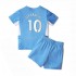 Maillot de Foot Manchester City Jack Grealish 10 Enfant Domicile 2021-2022 Manche Courte