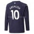 Maillot de Foot Manchester City Jack Grealish 10 4ème 2021-2022 Manche Longue