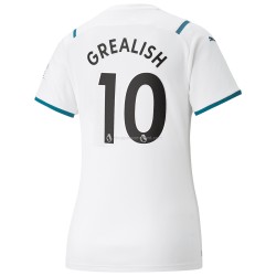 Maillot de Foot Manchester City Jack Grealish 10 Féminine Extérieur 2021-2022 Manche Courte