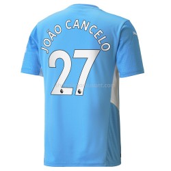 Maillot de Foot Manchester City Joao Cancelo 27 Domicile 2021-2022 Manche Courte