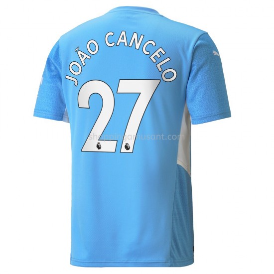 Maillot de Foot Manchester City Joao Cancelo 27 Domicile 2021-2022 Manche Courte