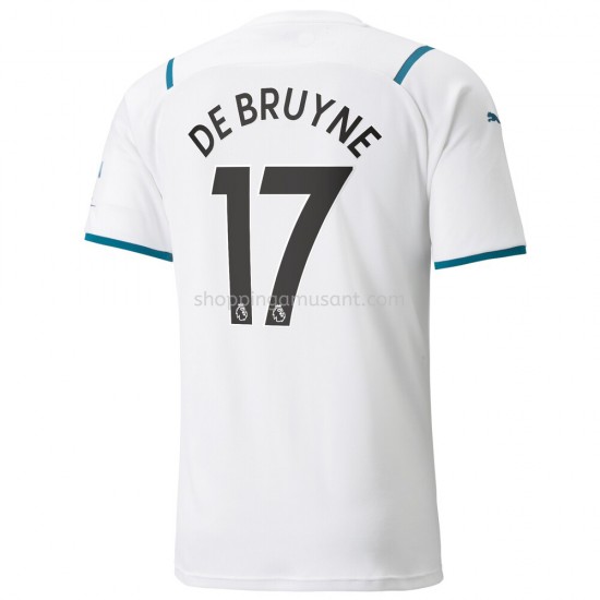 Maillot de Foot Manchester City Kevin De Bruyne 17 Extérieur 2021-2022 Manche Courte