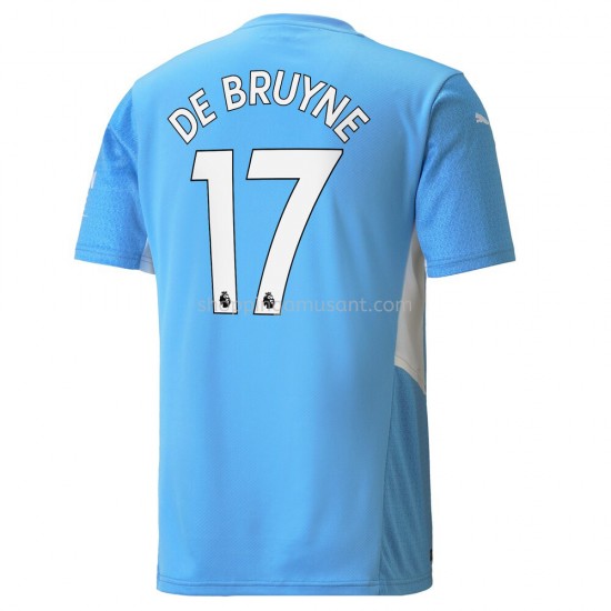 Maillot de Foot Manchester City Kevin De Bruyne 17 Domicile 2021-2022 Manche Courte