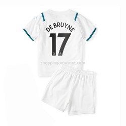Maillot de Foot Manchester City Kevin De Bruyne 17 Enfant Extérieur 2021-2022 Manche Courte
