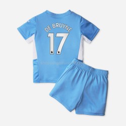 Maillot de Foot Manchester City Kevin De Bruyne 17 Enfant Domicile 2021-2022 Manche Courte