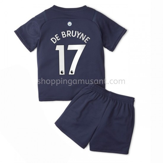 Maillot de Foot Manchester City Kevin De Bruyne 17 Enfant Neutre 2021-2022 Manche Courte