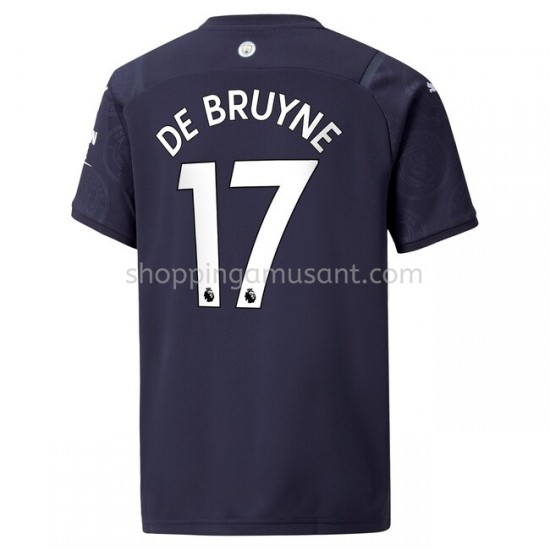 Maillot de Foot Manchester City Kevin De Bruyne 17 4ème 2021-2022 Manche Courte