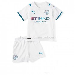 Maillot de Foot Manchester City Enfant Extérieur 2021-2022 Manche Courte