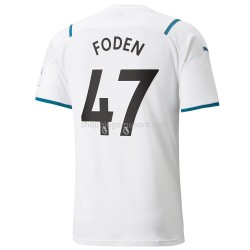 Maillot de Foot Manchester City Phil Foden 47 Extérieur 2021-2022 Manche Courte