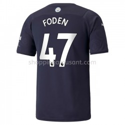 Maillot de Foot Manchester City Phil Foden 47 4ème 2021-2022 Manche Courte
