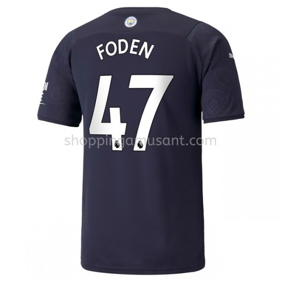 Maillot de Foot Manchester City Phil Foden 47 4ème 2021-2022 Manche Courte