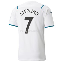 Maillot de Foot Manchester City Raheem Sterling 7 Extérieur 2021-2022 Manche Courte