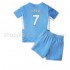 Maillot de Foot Manchester City Raheem Sterling 7 Enfant Domicile 2021-2022 Manche Courte