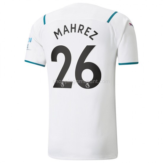 Maillot de Foot Manchester City Riyad Mahrez 26 Extérieur 2021-2022 Manche Courte