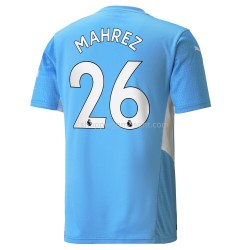 Maillot de Foot Manchester City Riyad Mahrez 26 Domicile 2021-2022 Manche Courte