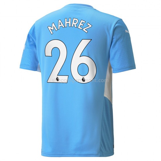 Maillot de Foot Manchester City Riyad Mahrez 26 Domicile 2021-2022 Manche Courte