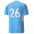 Maillot de Foot Manchester City Riyad Mahrez 26 Domicile 2021-2022 Manche Courte