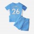 Maillot de Foot Manchester City Riyad Mahrez 26 Enfant Domicile 2021-2022 Manche Courte