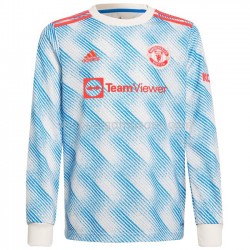 Maillot de Foot Manchester United Extérieur 2021-2022 Manche Longue