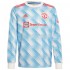 Maillot de Foot Manchester United Extérieur 2021-2022 Manche Longue