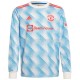 Maillot de Foot Manchester United Extérieur 2021-2022 Manche Longue
