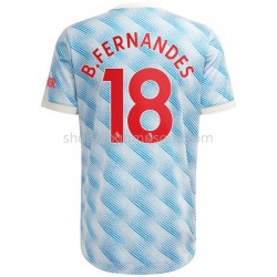Maillot de Foot Manchester United Bruno Fernandes 18 Extérieur 2021-2022 Manche Courte