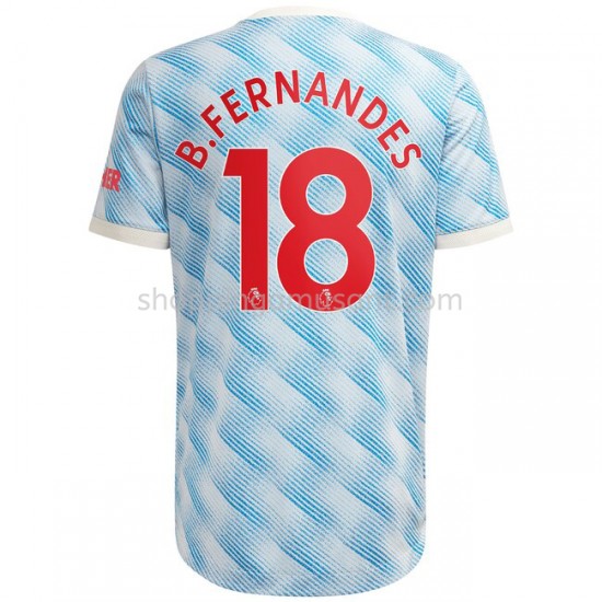 Maillot de Foot Manchester United Bruno Fernandes 18 Extérieur 2021-2022 Manche Courte