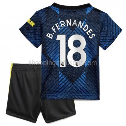 Maillot de Foot Manchester United Bruno Fernandes 18 Enfant Neutre 2021-2022 Manche Courte