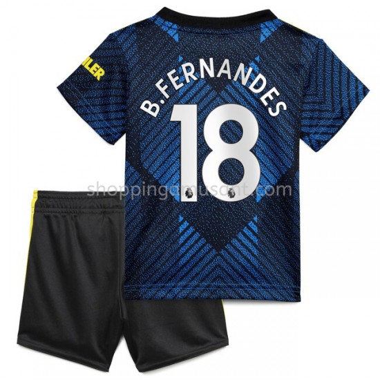 Maillot de Foot Manchester United Bruno Fernandes 18 Enfant Neutre 2021-2022 Manche Courte