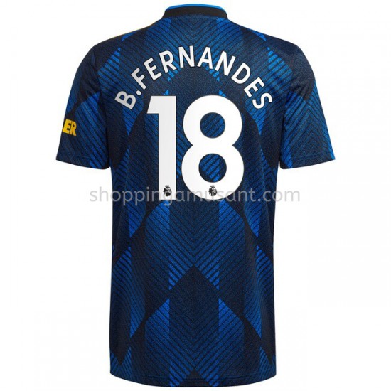 Maillot de Foot Manchester United Bruno Fernandes 18 Neutre 2021-2022 Manche Courte
